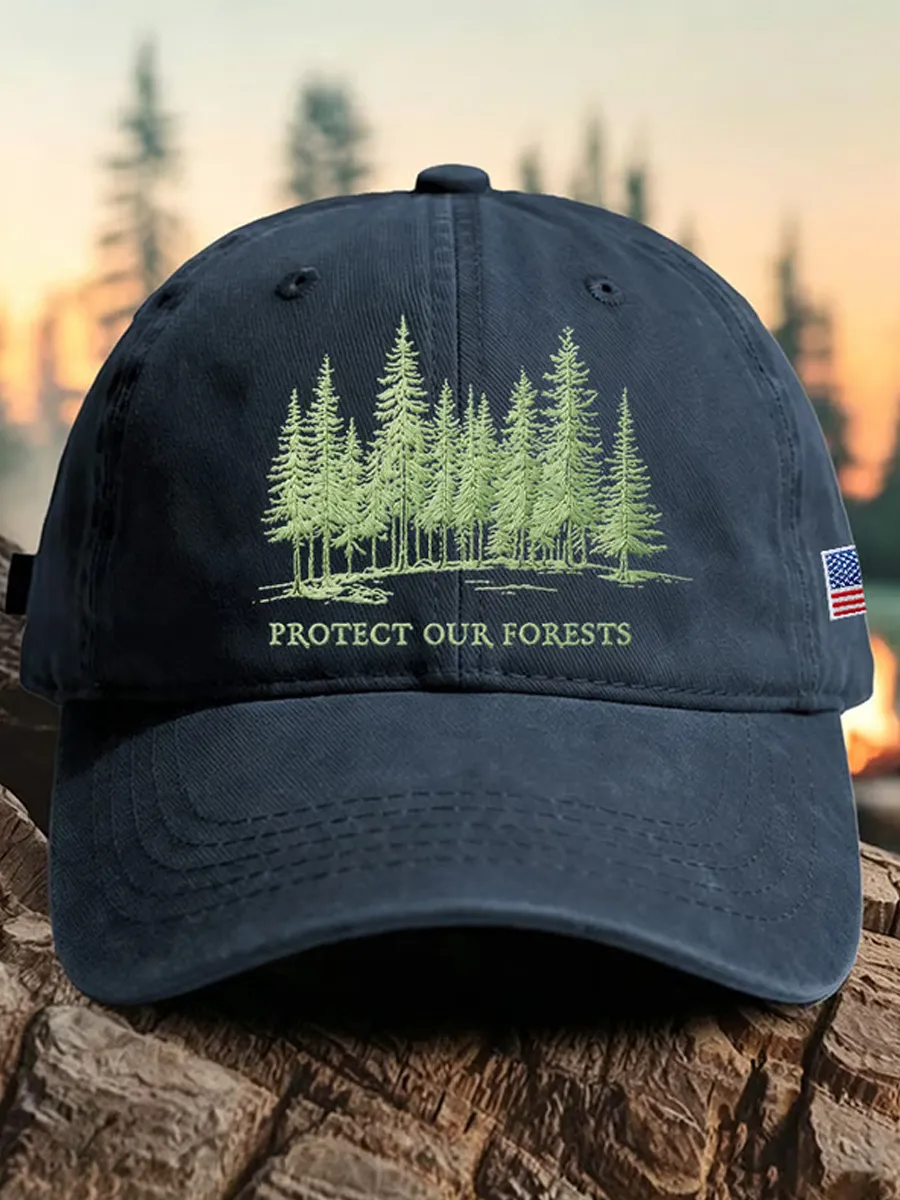 Unisex Protect Our Forests Printed Hat