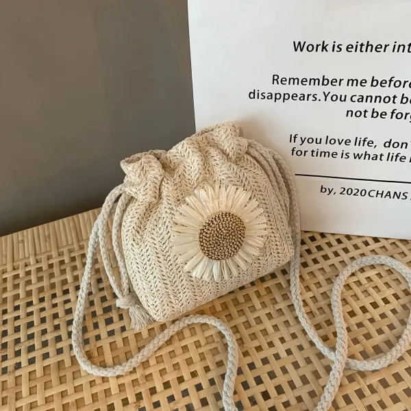 Daisy Decorative Woven Bag