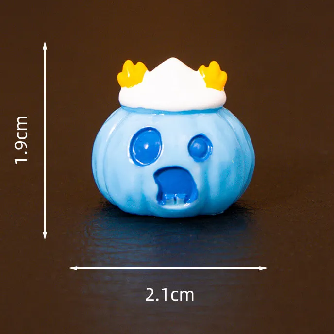 8Pcs Halloween Kawaii Luminous Mini Figurine