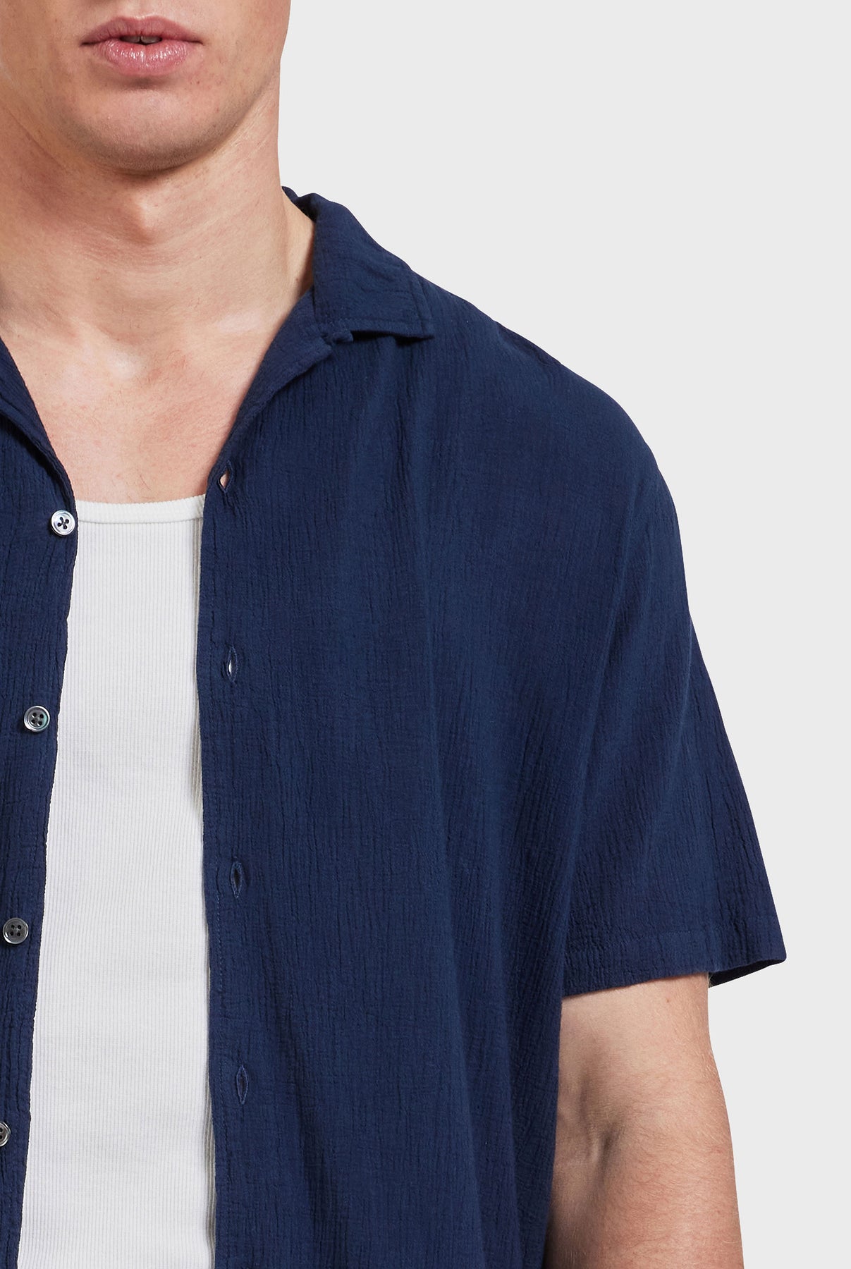 Bedford Short Sleeve Shirt- Peach