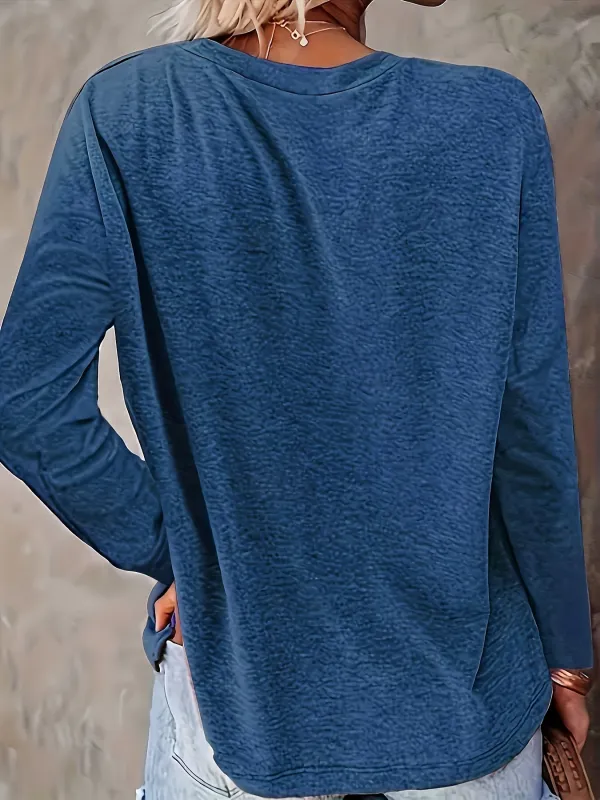 Dragonfly Print Long Sleeve T-shirt