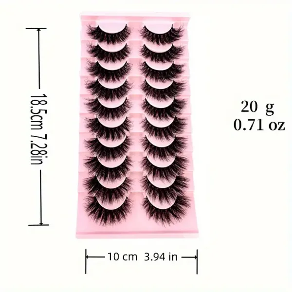 Set Of 3D Fluffy False Eyelashes