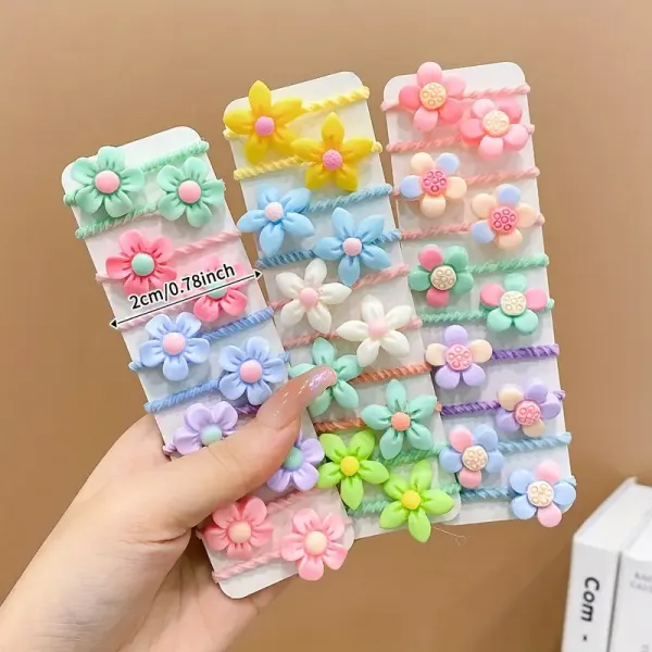 Butterfly Cute Floral Hair Ties