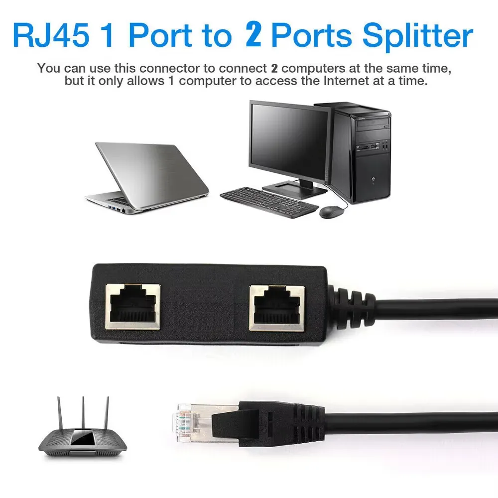 3 In 1 LAN Ethernet Splitter