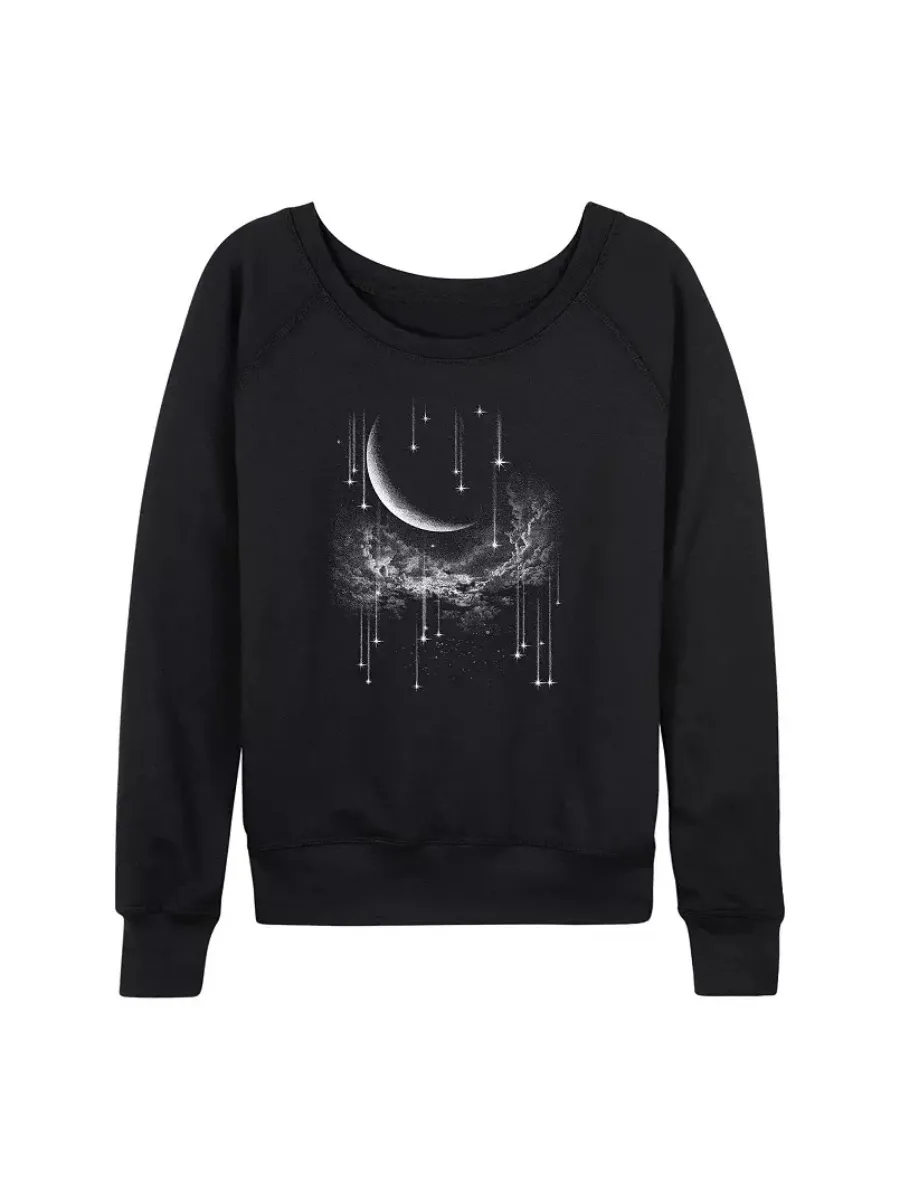 Galaxy and Moon Printed T-Shirt