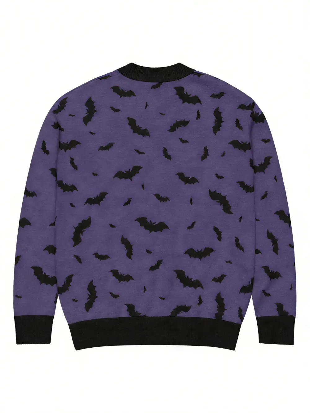 Gothic Bat Print Cardigan