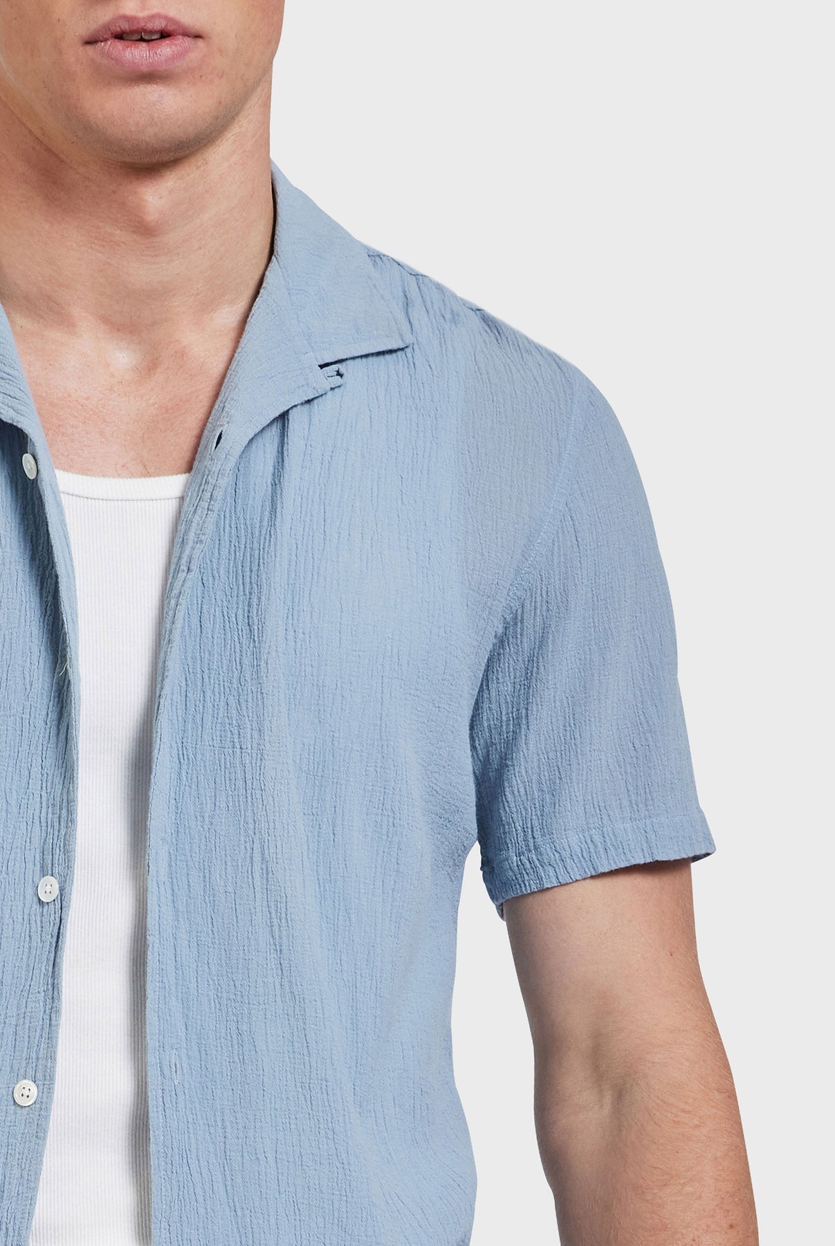 Bedford Short Sleeve Shirt- Peach