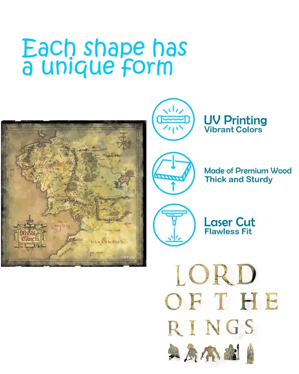 Map Puzzle, Laser Cutting Puzzle