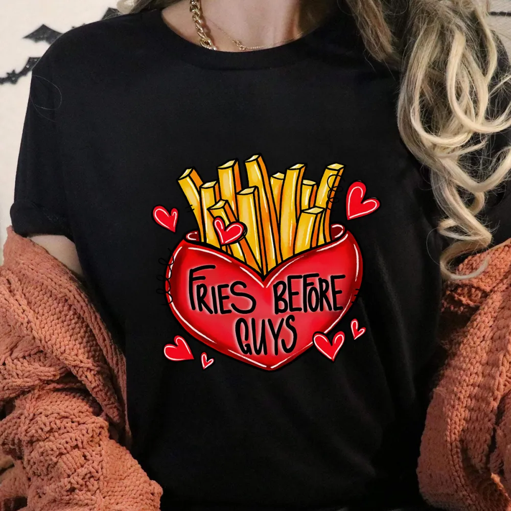 A Red Heart Filled With Fries Sweatshirts