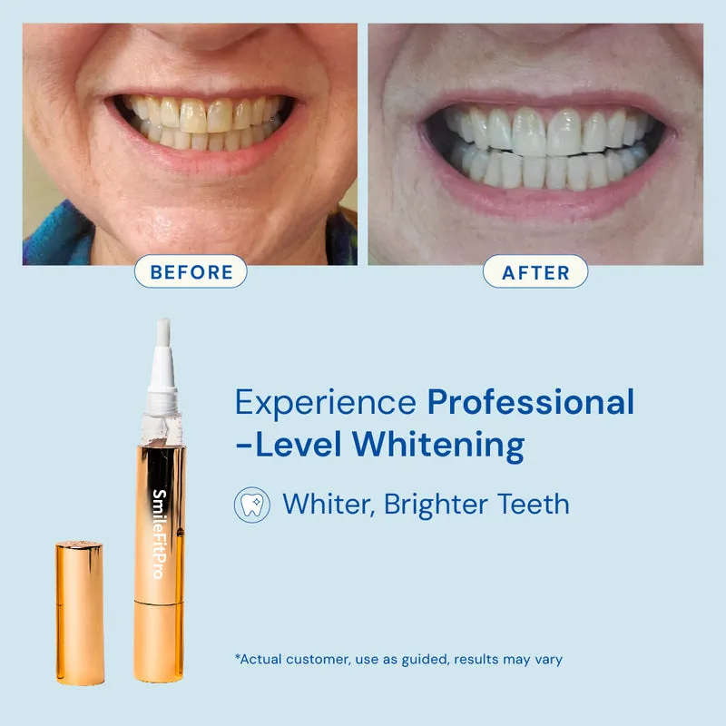 Extra-Strength Teeth Whitening Serum Pen + Dual-Peroxide Formula & Xylitol