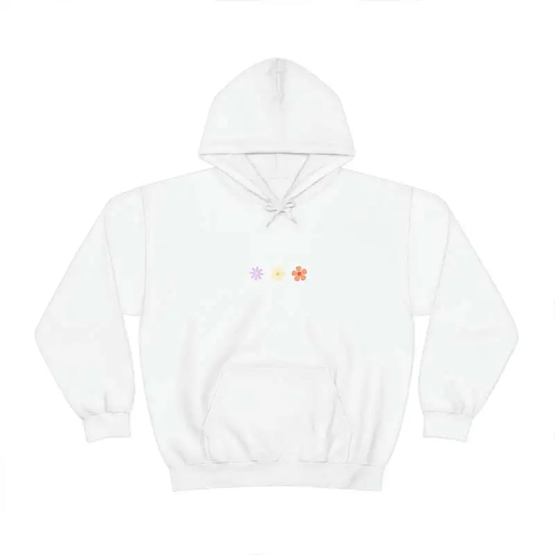 No Rain No Flowers Minimalist Hoodie