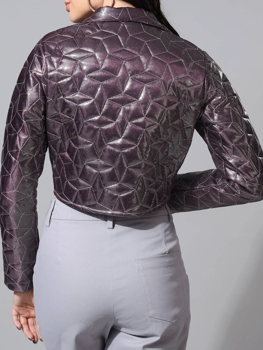 Classic And Fashionable Diamond-Patterned Women's Jacket