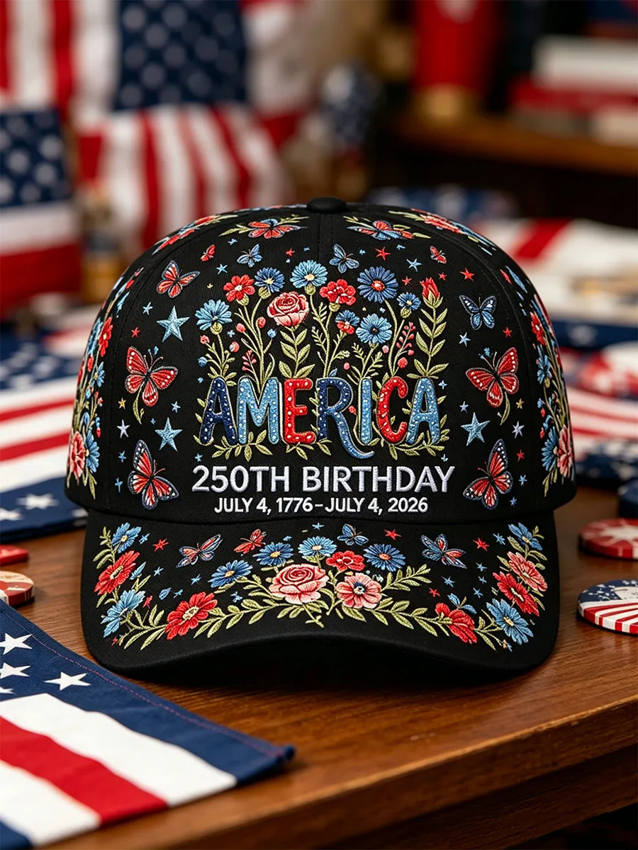 Unisex 250th Anniversary Floral Hat