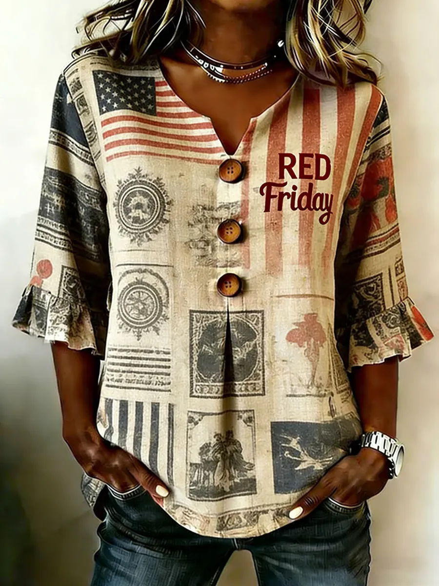 Ladies' Red Friday Commemorative Patriot Short Sleeves