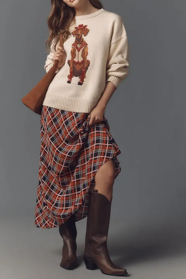 Animal Printed Knit Sweaters