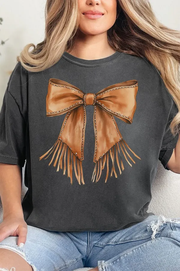 Casual Loose Fit Crew Neck Printed T-Shirt