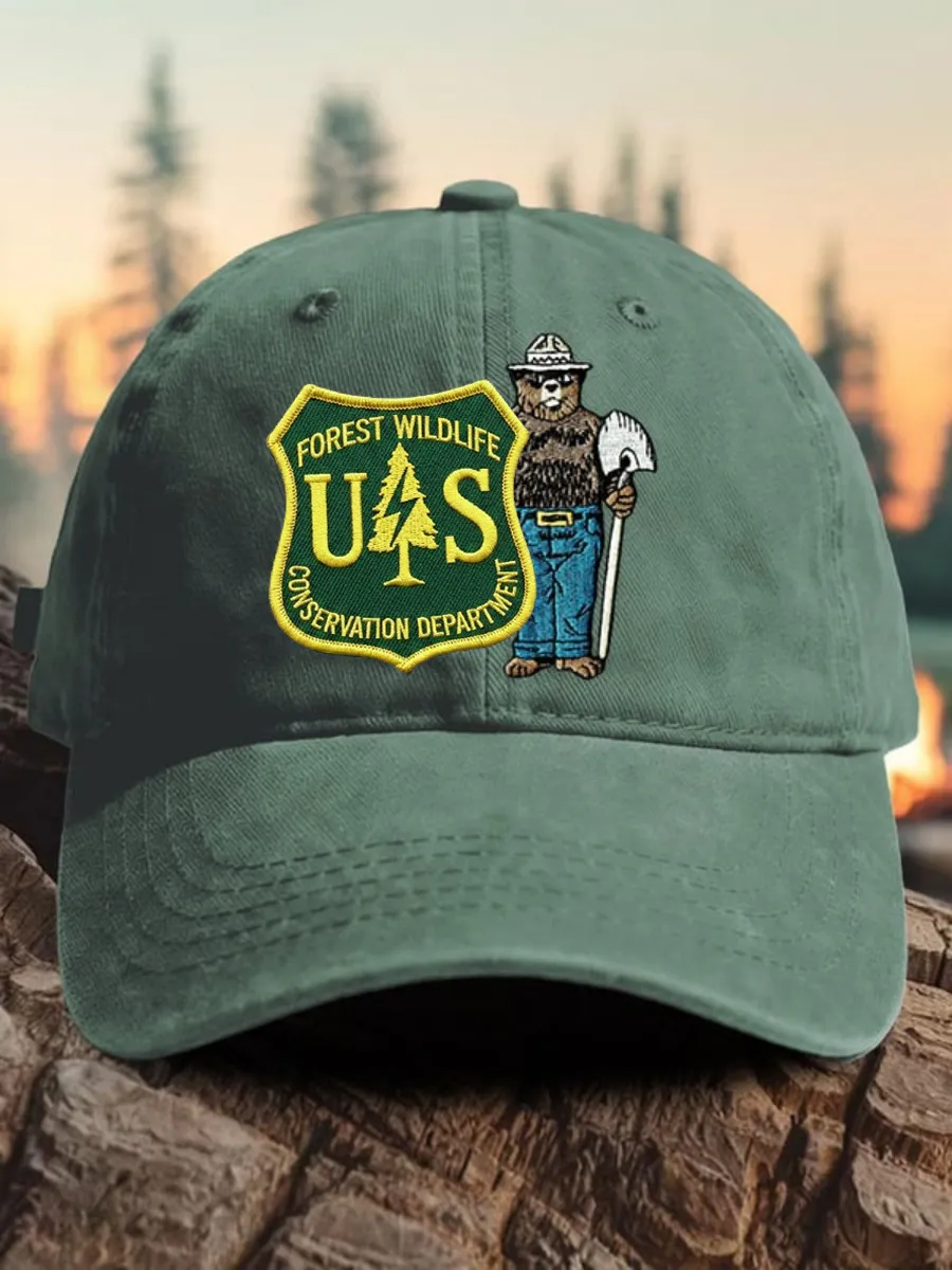 Unisex Resist Bear Save The Forest Service Hat