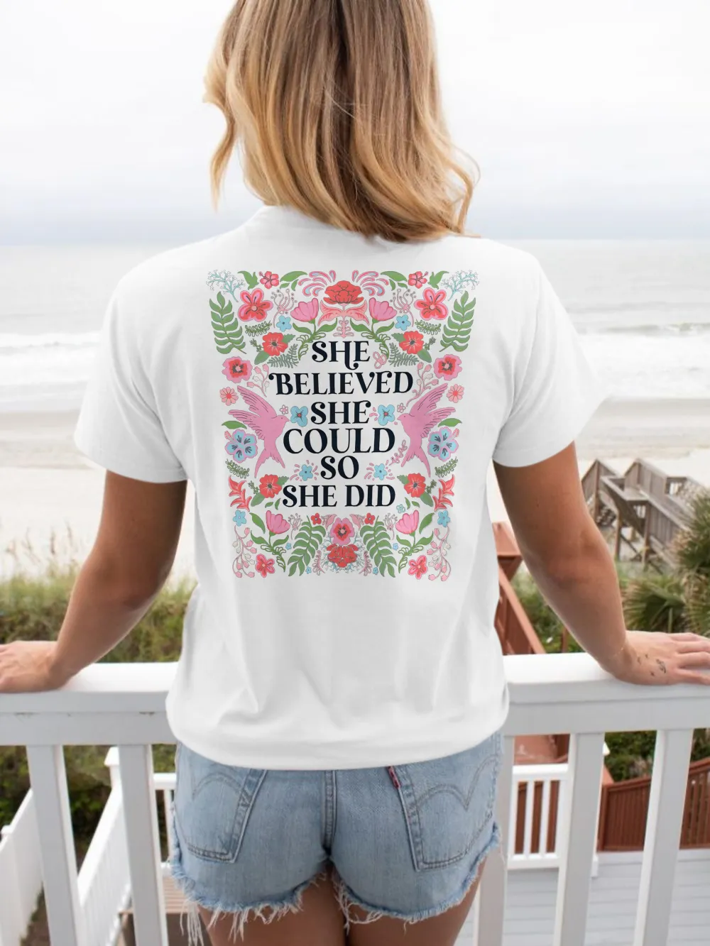 Floral Print Short Sleeve T-Shirt