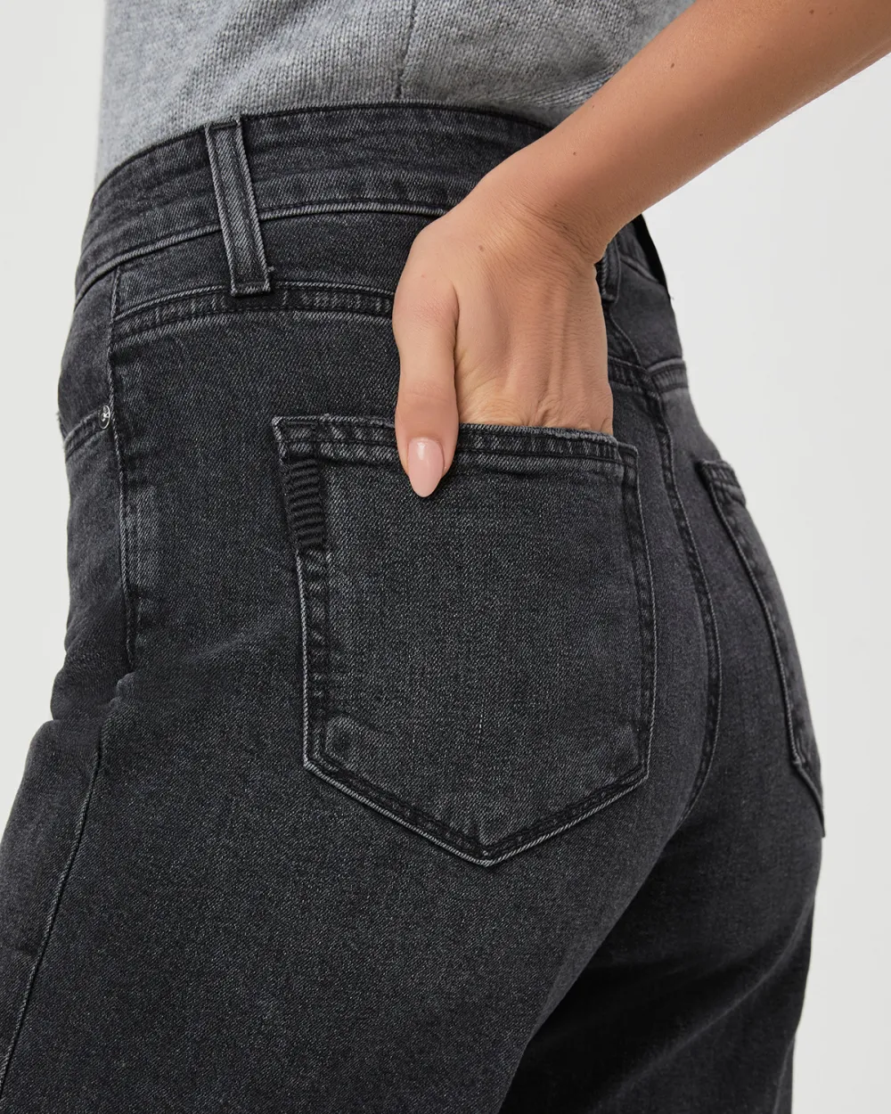 Dark Gray Flared Jeans