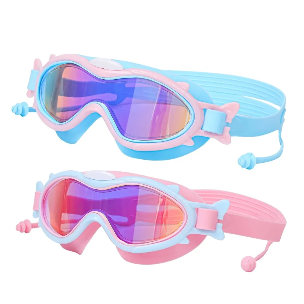 Upgraded Children'S Full-Coverage Swimming Goggles With Earplugs