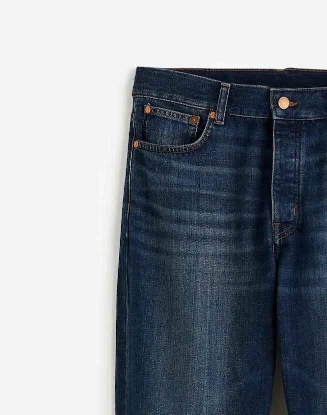 The Darted Barrel-Leg Jeans