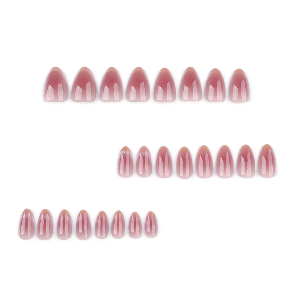 Nailhour Pink 24Pcs Date Daily Wedding Cat Eye Press On Nails