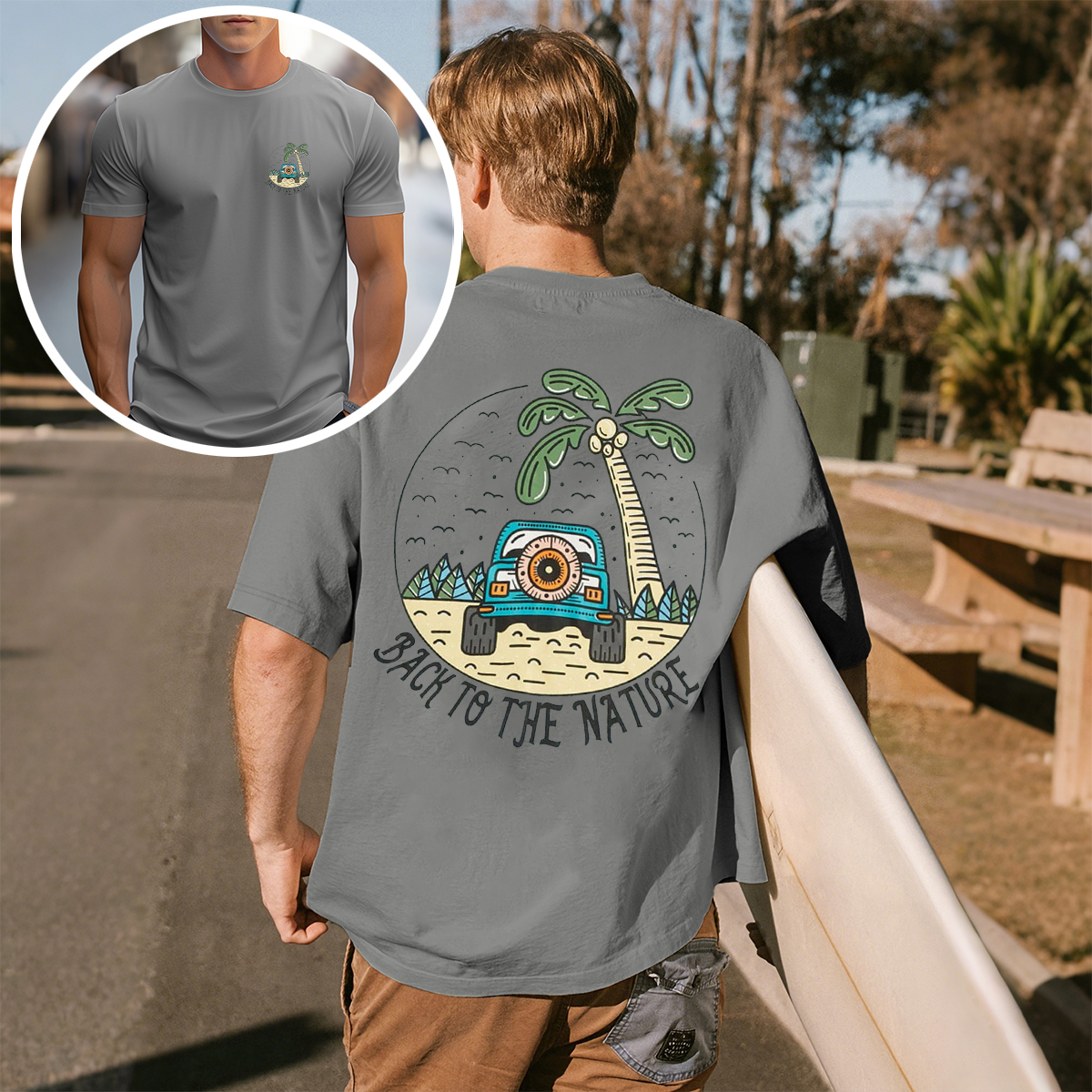 Nature Backing Adventure Graphic T-Shirt