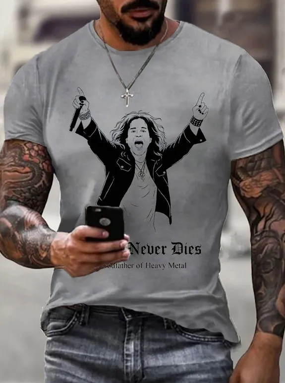 Men'S Prince Of Darkness Printed Casual T-Shirt