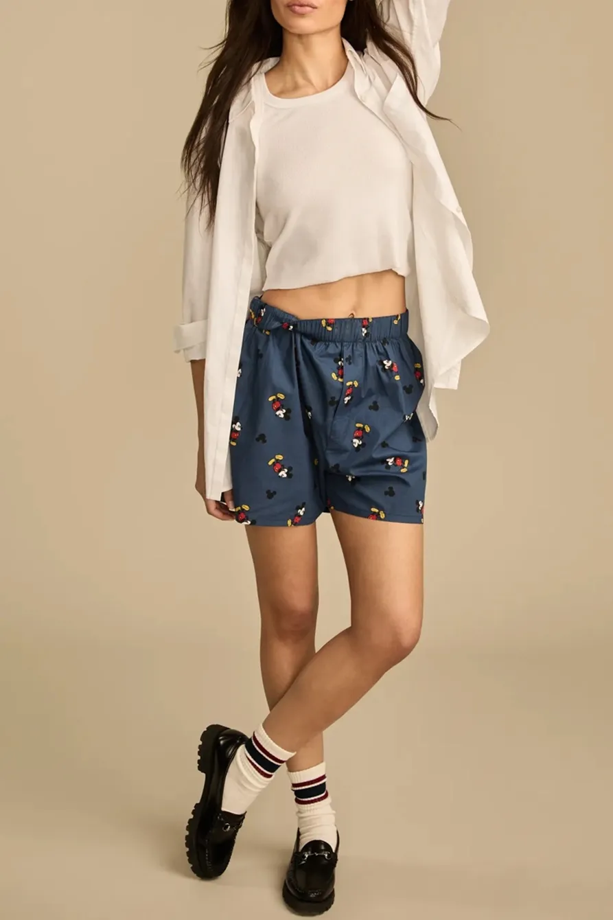Elastic Waist Printed Short