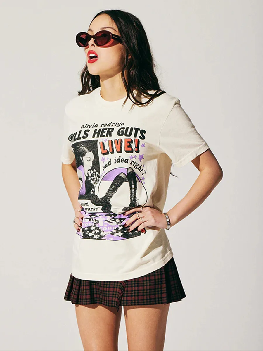 OR Spills Her GUTS Live T-Shirt In Ivory