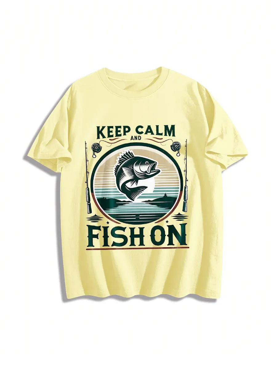Vintage Style Fishing Graphic T-Shirt