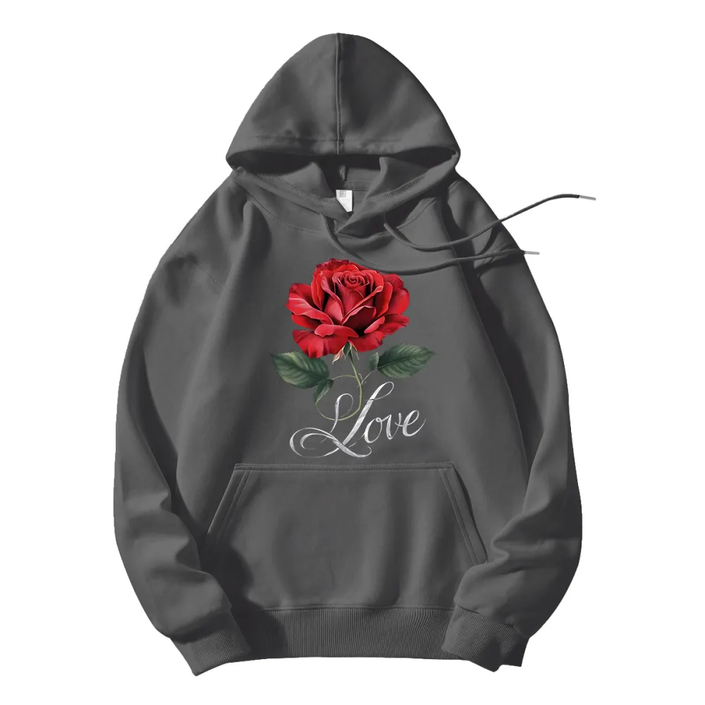 Rose Love Printed Hoodies
