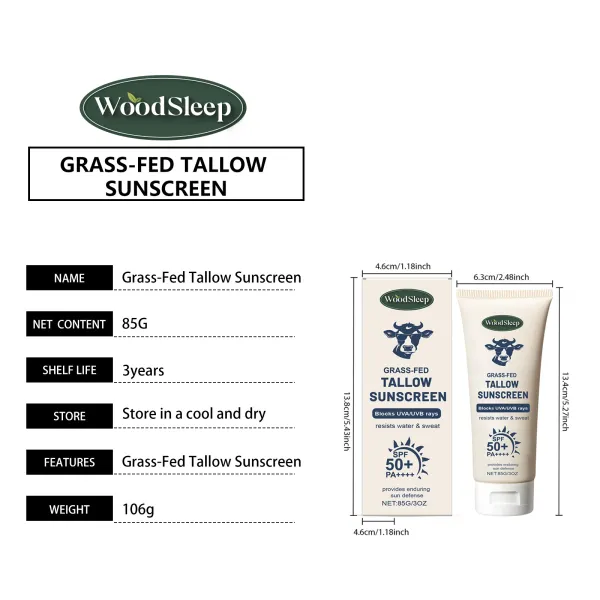 Cow fat waterproof protective cream protects against UV rays, moisturizes the body, facial skin, and isolates moisture