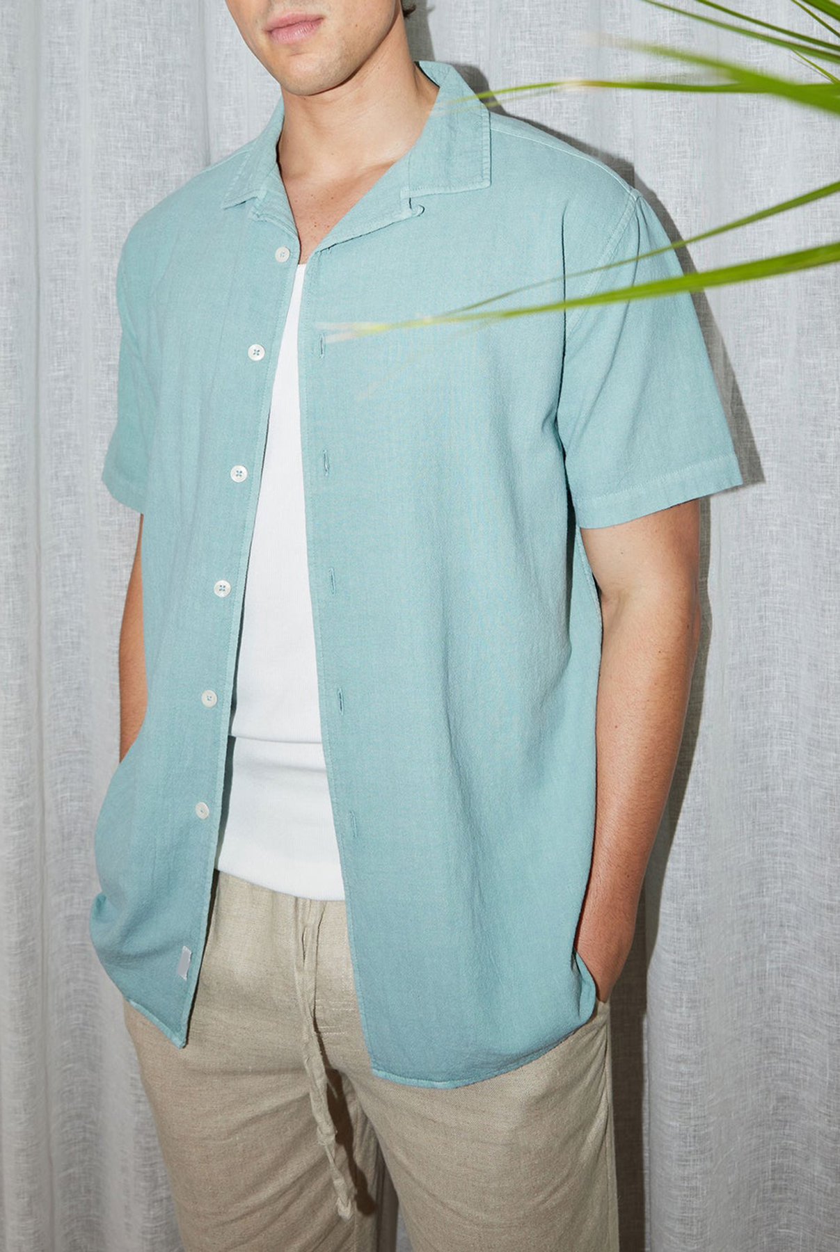 Jed Short Sleeve Shirt-Light dutch blue