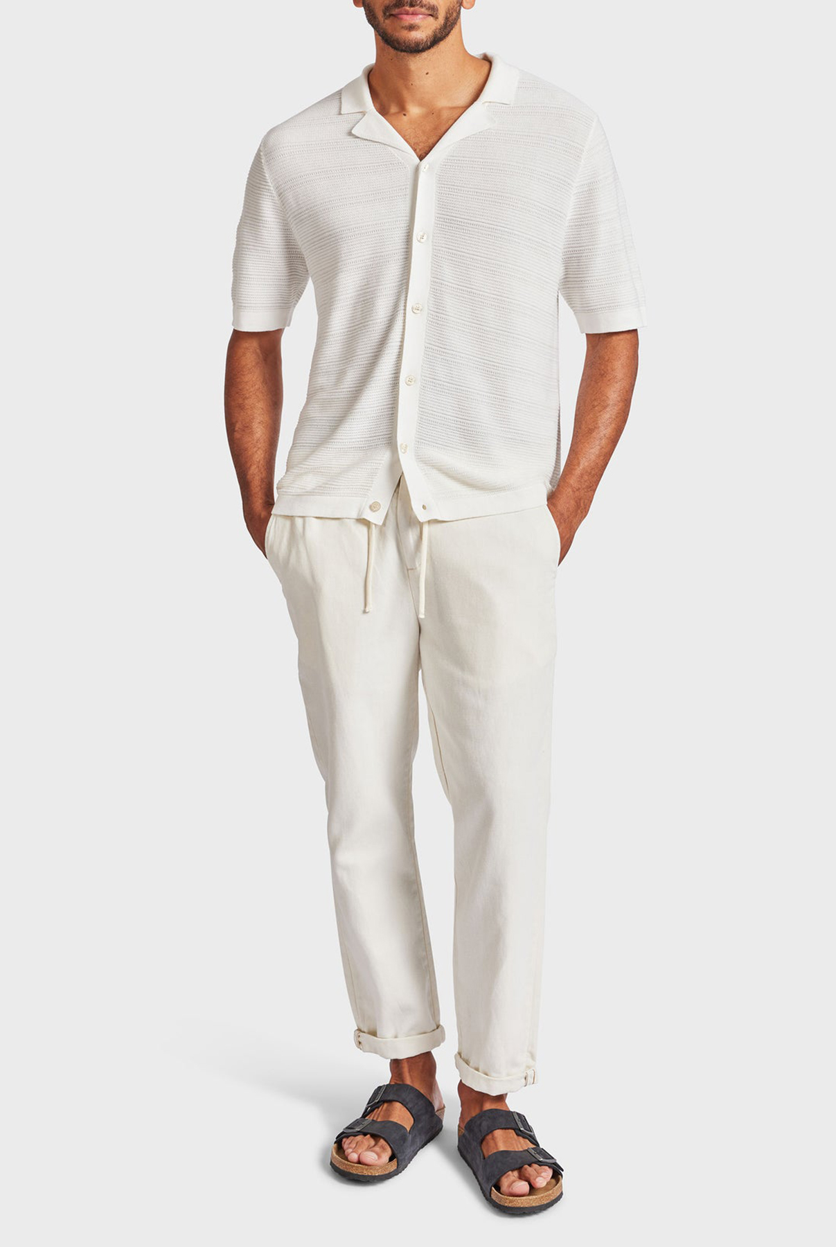 Monterey Knit SS Shirt-Natural