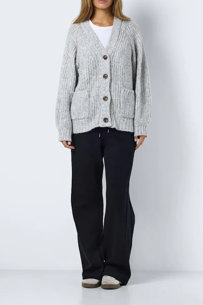 Grey Pocket Featured Chunky Cardigans