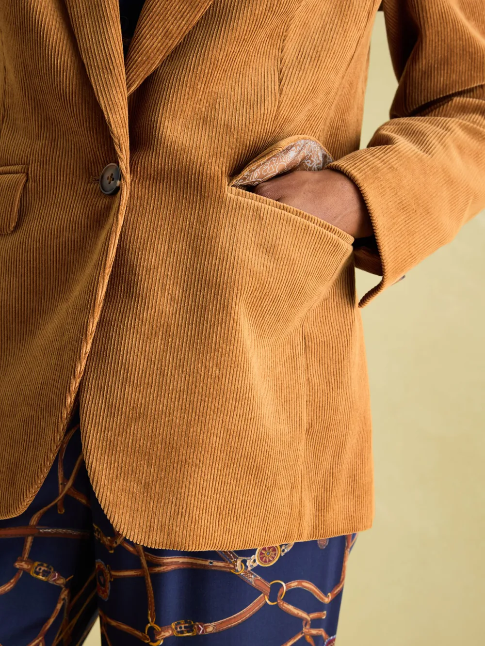 Tan Brown Corduroy Blazer