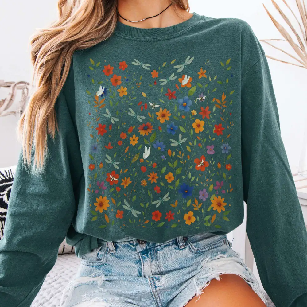 Wildflowers Long Sleeve Shirt