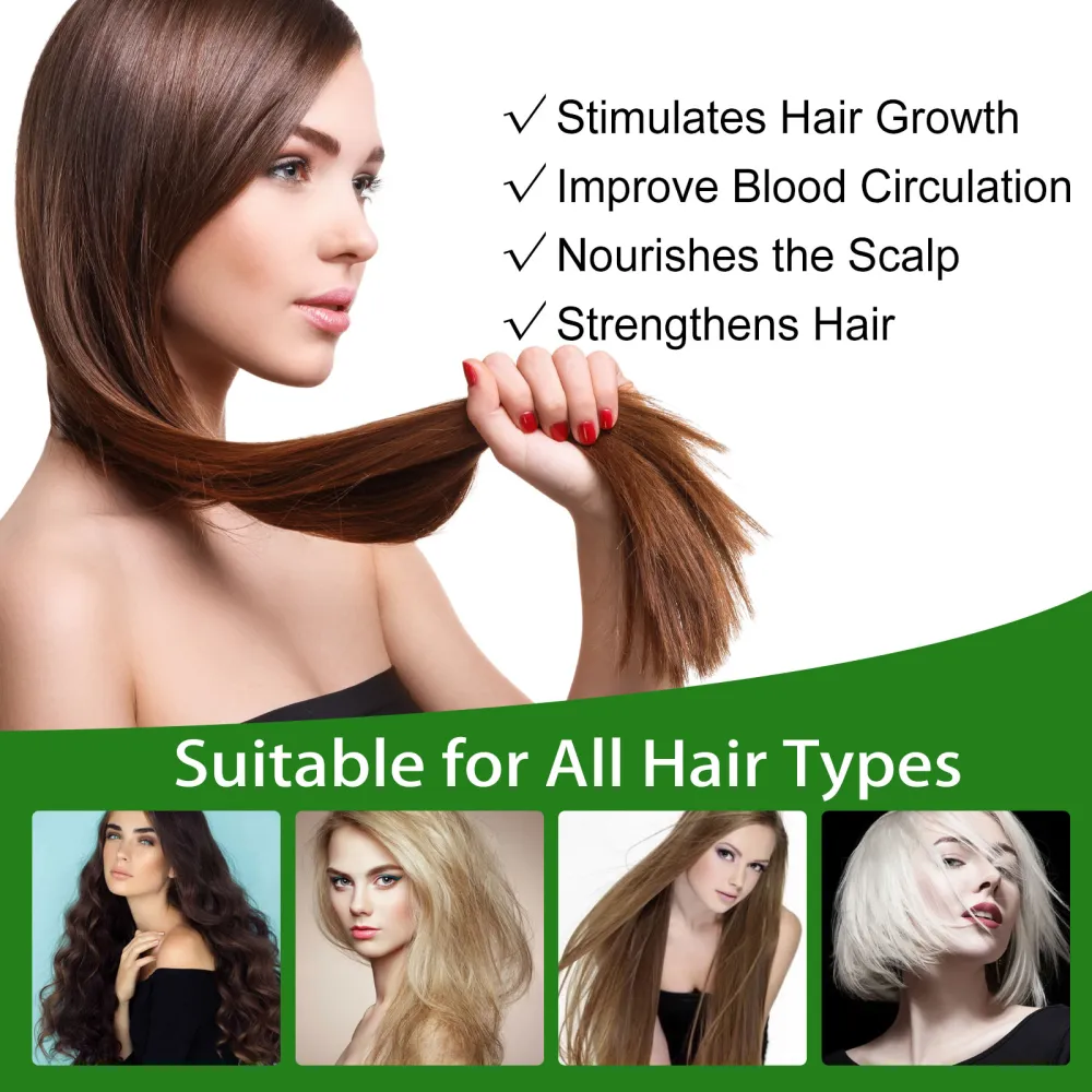 EELHOE  Natural plant extract rosemary hair care essential oil, gentle maintenance of scalp, soft and shiny hair, natural fluffy and healthier-$LA
