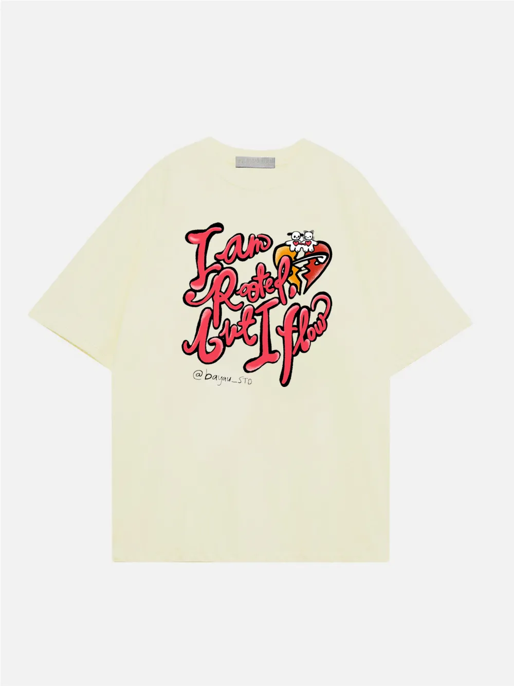 Women's Art Letter Printed T - Shirt
