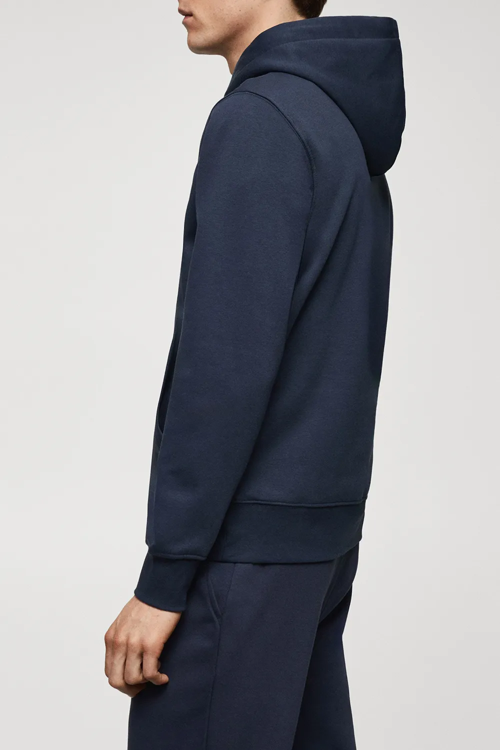Solid Color Front Pocket Casual Hoodies