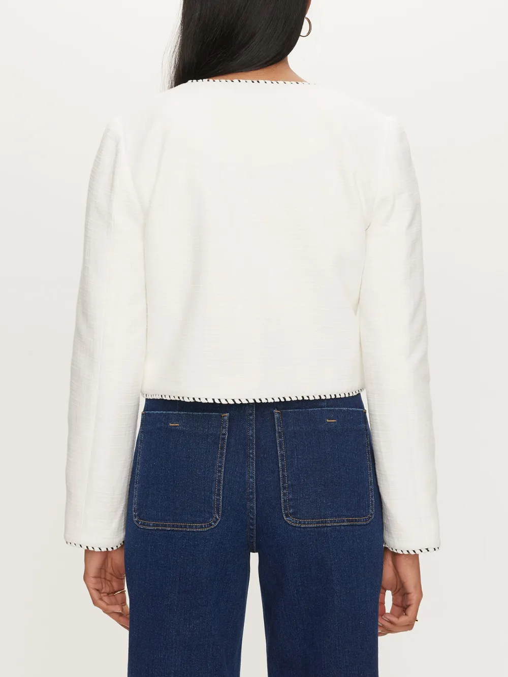 Button Front Textured Jacket