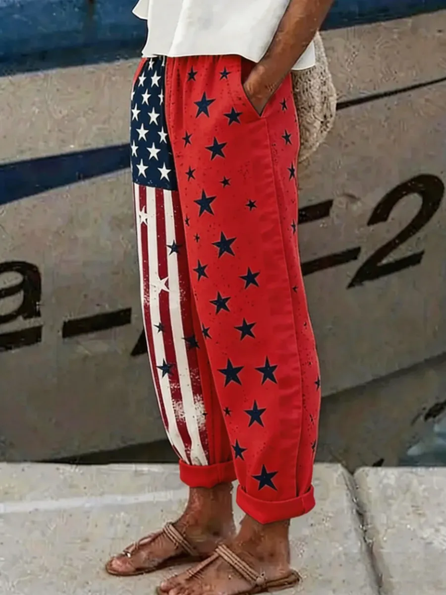 U.S. 250th Anniversary Linen Trousers
