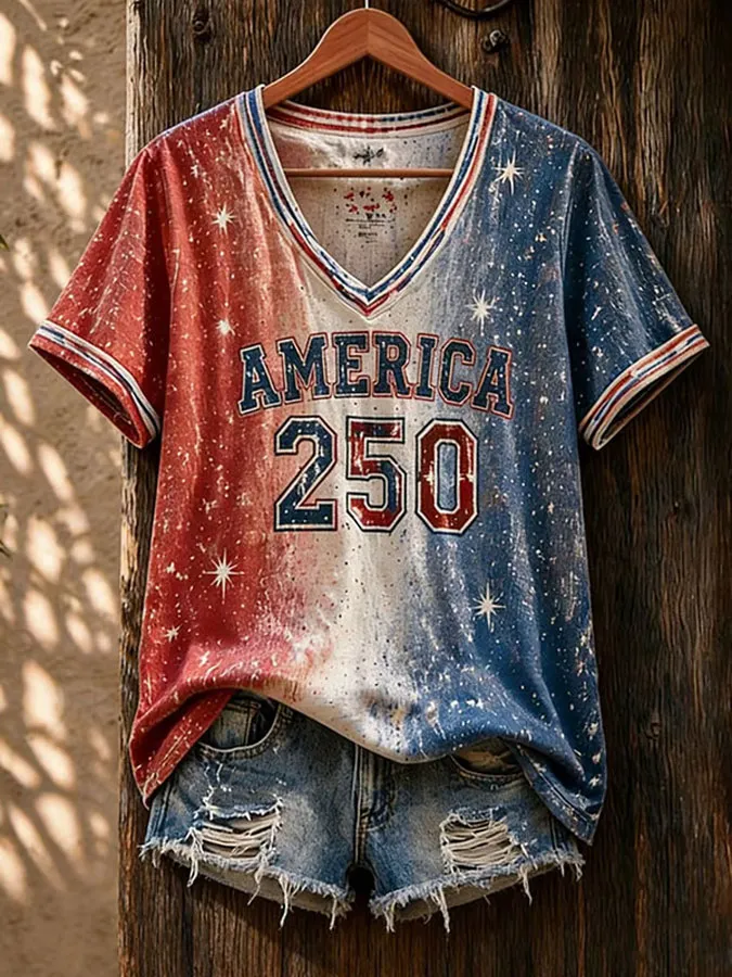 Women's America 250 Years Print Short Sleeve T-shirt