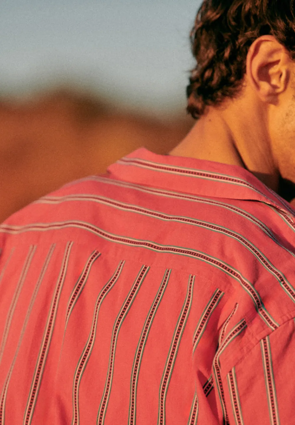  Shirt-Coral Stripes