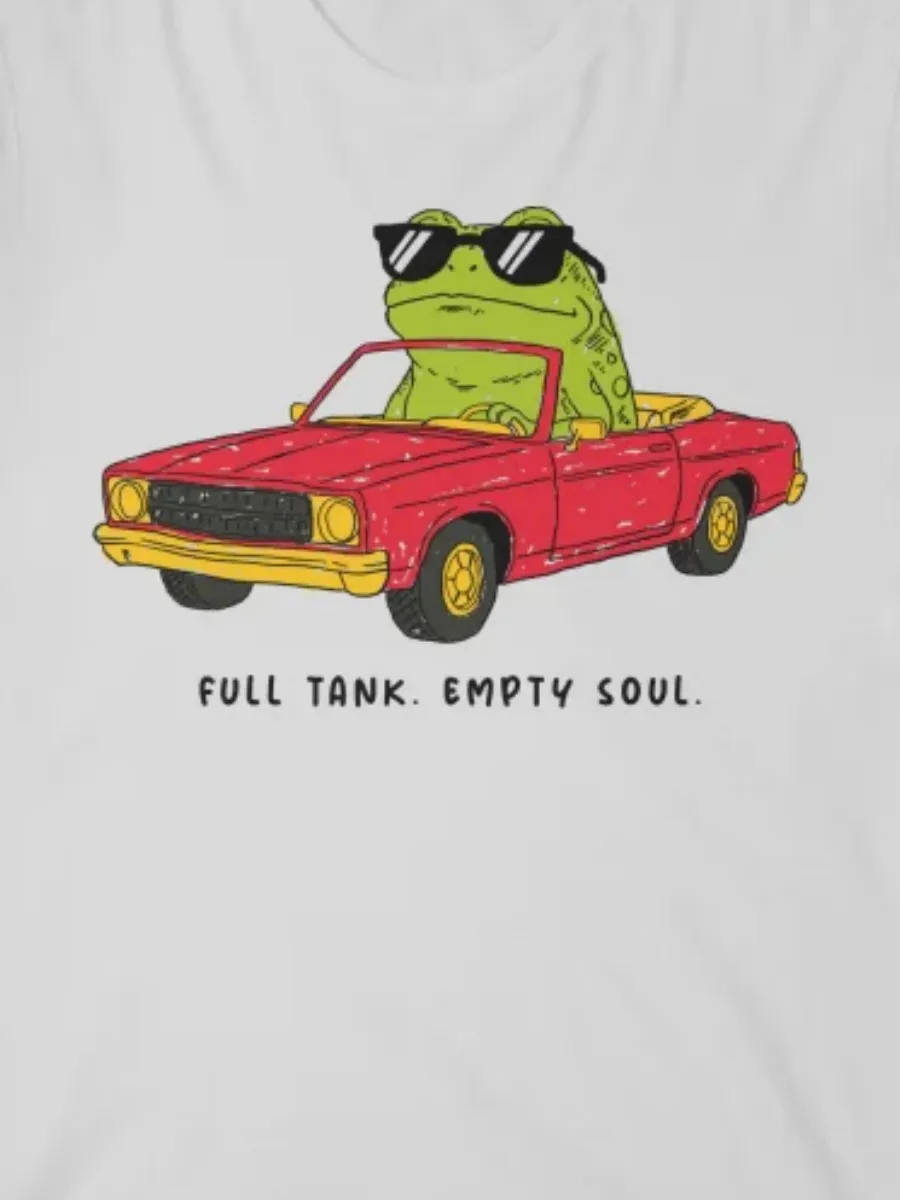 Frog Driving Car Graphic Tee