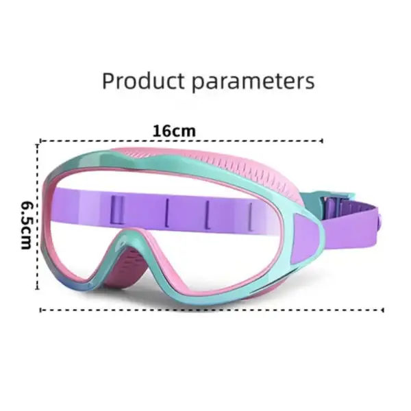 🏊‍♂️ ✨HD children's large frame waterproof and anti-fog swimming goggles|fit for kids ages 2-16.