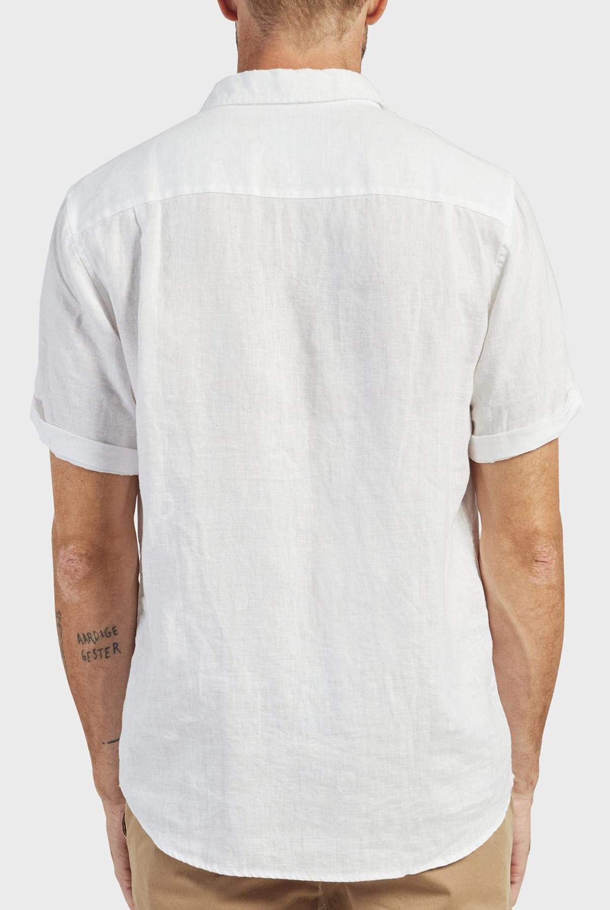 Hampton Linen SS Shirt-White