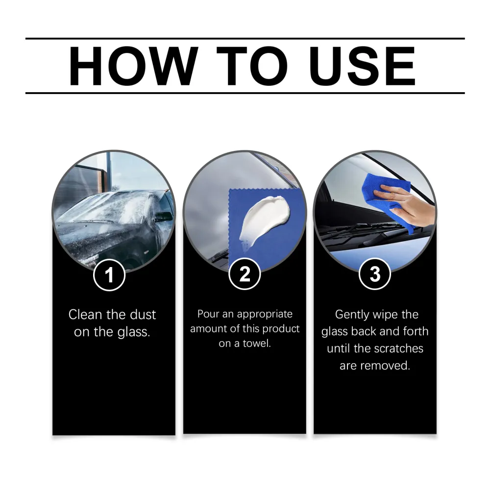 Windshield scratch repair agent