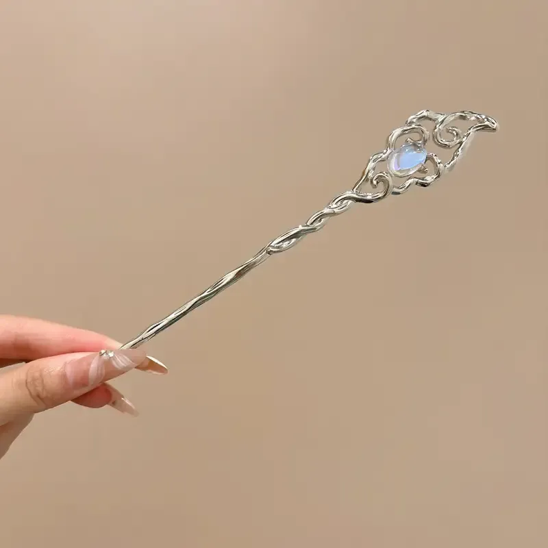 Casual Style 3pcs Moonstone Star Hairpin Set for Women